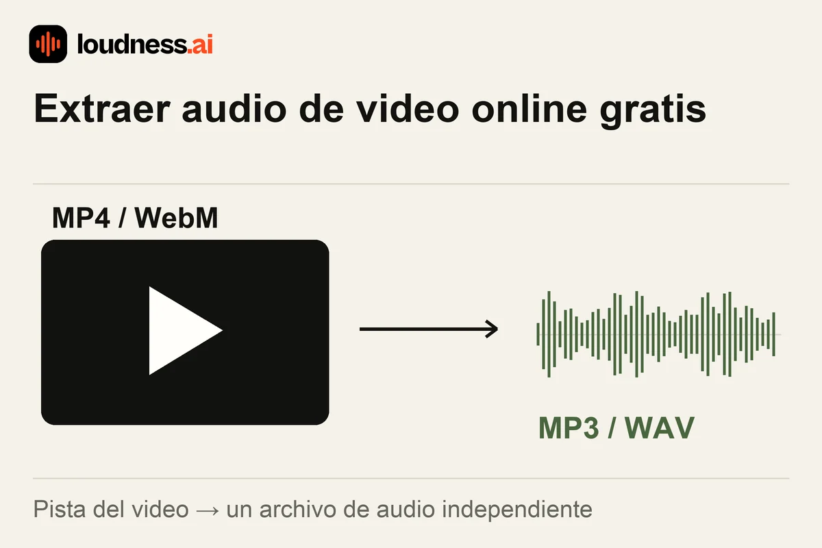 Extraer audio de video guardando la pista de un MP4 como un archivo independiente MP3 o WAV